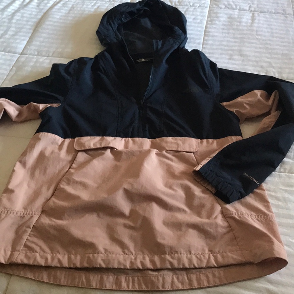 The North Face 3/4 zip nylon Hoodie